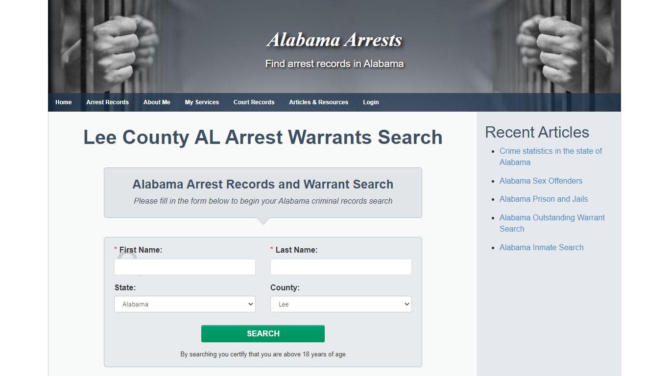 Lee County AL Arrest Warrants Search - Alabama Arrests